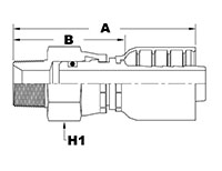 1223 Series Male Pipe Swivel NPTF Couplings - 2