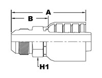 1225 Series Male JIC 37 Degree Flare Couplings - 2