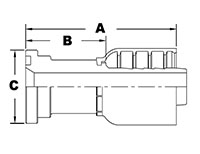 1234 Series SAE Code 61 Flange Straight Couplings - 2