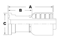 1241 Series SAE Code 62 Flange Straight Couplings - 2