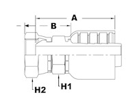 1841 Series Female Swivel JIS Parallel Pipe Straight (Metric) Couplings - 2