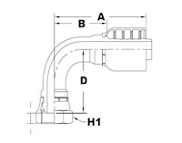 1256 Series Female Swivel JIS Parallel Pipe 90 Degree (Metric) Elbows - 2