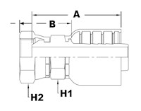 1271 Series Female Swivel (Metric) Couplings - 2