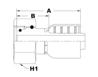 1277 Series Female Swivel O-Ring (Metric) Couplings - 2