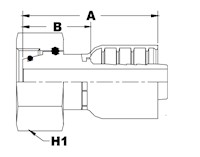 1280 Series Female Swivel O-Ring (Metric) Couplings - 2