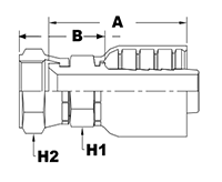 4010 Series SAE 45 Degree Flare Female Swivel Couplings - 2