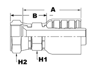 4000 Series 37 Degree Flare Female Swivel Couplings - 2