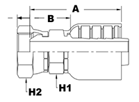 4071 Series Female Swivel DIN 3863 (Metric) Couplings - 2