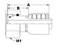 4080 Series Female Swivel O-Ring DIN 3865 S (Standard) Couplings - 2