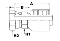 4052 Series Female Swivel JIS Parallel Pipe (Metric) Couplings - 2