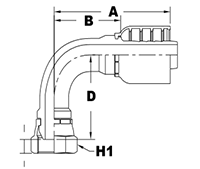 4056 Series Female Swivel JIS Parallel Pipe 90 Degree (Metric) Elbows - 2