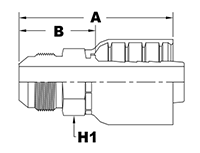 4025 Series Male JIC 37 Degree Flare Couplings - 2