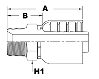 4020 Series Male Pipe Rigid NPTF Couplings - 2