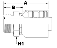 6032 Series SAE Male O-Ring Face Seal Couplings - 2