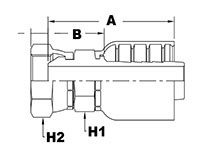 1216 Series Female Pipe Swivel NPTF Connector Fittings - 2