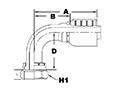 1209 Series Female O-Ring Face Seal 90 Degree Elbows - 2