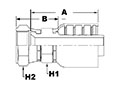 1210 Series Female Swivel 45 Degree Flare Couplings - 2