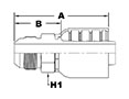 1225 Series Male JIC 37 Degree Flare Couplings - 2