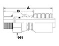 1228 Series Male O-Ring Boss Swivel Couplings - 2