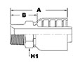 1230 Series Male JIS Taper Rigid Pipe (Metric) Couplings - 2