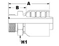 1232 Series SAE Male O-Ring Face Seal Couplings - 2