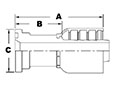 1234 Series SAE Code 61 Flange Straight Couplings - 2