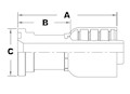 1241 Series SAE Code 62 Flange Straight Couplings - 2