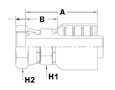 1248 Series Female Swivel BSP Parallel Pipe (Metric) Couplings - 2