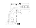 1256 Series Female Swivel JIS Parallel Pipe 90 Degree (Metric) Elbows - 2