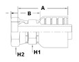 1271 Series Female Swivel (Metric) Couplings - 2