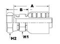 4000 Series 37 Degree Flare Female Swivel Couplings - 2