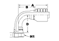 4004 Series 37 Degree Flare Female Swivel 90 Degree Elbows - 2