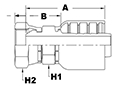 4071 Series Female Swivel DIN 3863 (Metric) Couplings - 2