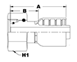 4080 Series Female Swivel O-Ring DIN 3865 S (Standard) Couplings - 2