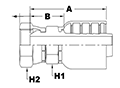 4048 Series Female Swivel BSP Parallel Pipe Couplings - 2