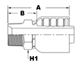 4030 Series Male JIS BSP Taper Rigid Pipe Couplings - 2