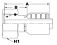 4077 Series Female Swivel O-Ring DIN 3865 L (Light) Couplings - 2