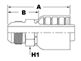 4025 Series Male JIC 37 Degree Flare Couplings - 2