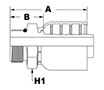 4027 Series Male O-Ring Boss Couplings - 2