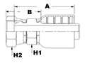 6048 Series Female Swivel Parallel Pipe BSP (Metric) Couplings - 2