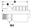 6032 Series SAE Male O-Ring Face Seal Couplings - 2