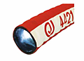 4421 Tank Truck Hose - Red Corrugated