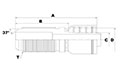 1226 Series Male JIC - 37 Degree Bulkhead Connector Fittings - 2